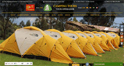 Desktop Screenshot of campingtoursperu.com
